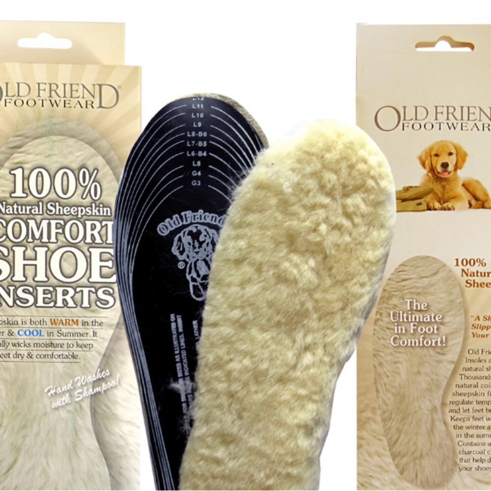 Old Friend Natural Sheepskin Shoe Inserts